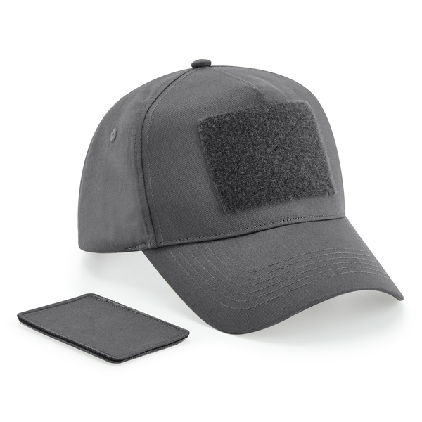 Boné 5 painéis com patch amovível-Graphite Grey-Único-RAG-Tailors-Fardas-e-Uniformes-Vestuario-Pro