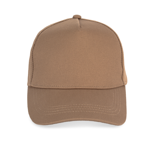 Boné Eco-responsável 5 Painéis Unissexo-Camel Escuro-Único-RAG-Tailors-Fardas-e-Uniformes-Vestuario-Pro