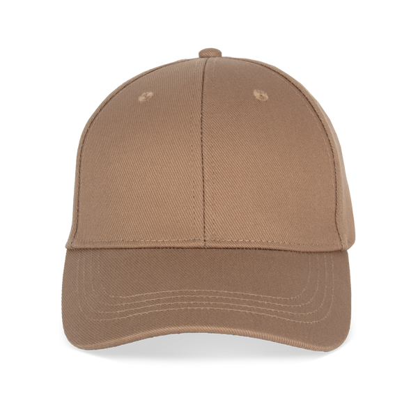 Boné Eco-responsável 6 Painéis Unissexo-Camel Escuro-Único-RAG-Tailors-Fardas-e-Uniformes-Vestuario-Pro