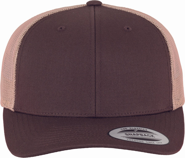 Boné Flexfit Bicolor Retro Trucker-Coyote Brown / Black-Único-RAG-Tailors-Fardas-e-Uniformes-Vestuario-Pro