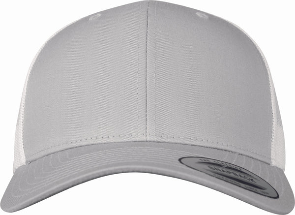 Boné Flexfit Bicolor Retro Trucker-Silver / White-Único-RAG-Tailors-Fardas-e-Uniformes-Vestuario-Pro