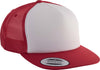 Boné K-Up Trucker clássico 5 painéis-Vermelho / Branco / Vermelho-One Size-RAG-Tailors-Fardas-e-Uniformes-Vestuario-Pro