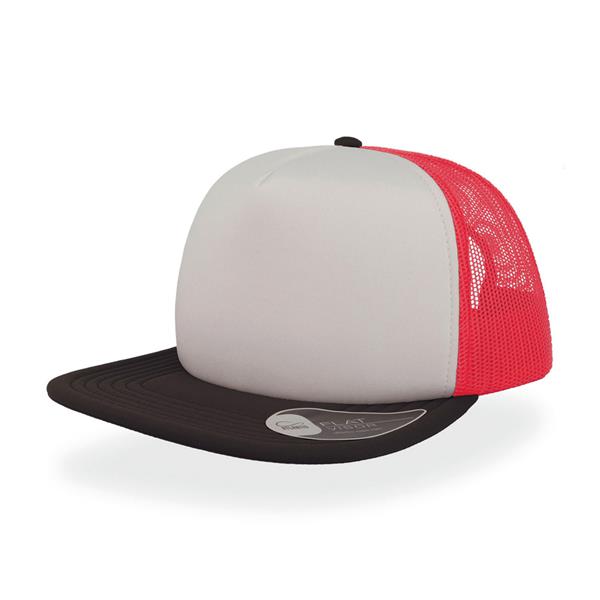 Boné Snap 90s-Vermelho/Branco/Preto 15-Único-RAG-Tailors-Fardas-e-Uniformes-Vestuario-Pro