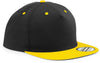 Boné Snapback com contraste - 5 painéis-Preto / Amarelo-One Size-RAG-Tailors-Fardas-e-Uniformes-Vestuario-Pro