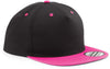 Boné Snapback com contraste - 5 painéis-Preto / Fuchsia-One Size-RAG-Tailors-Fardas-e-Uniformes-Vestuario-Pro