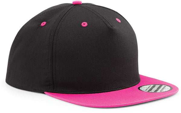 Boné Snapback com contraste - 5 painéis-Preto / Fuchsia-Único-RAG-Tailors-Fardas-e-Uniformes-Vestuario-Pro