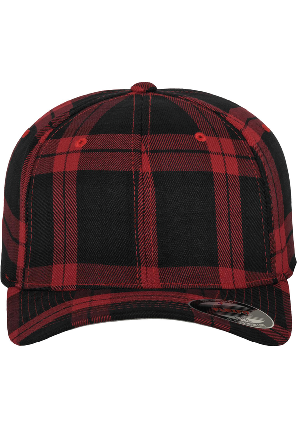 Boné Tartan Plaid-Preto / Vermelho-S/M-RAG-Tailors-Fardas-e-Uniformes-Vestuario-Pro