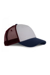 Boné Trucker 5 Paineis-BRANCO/INDIGNO/WINE-UNICO-RAG-Tailors-Fardas-e-Uniformes-Vestuario-Pro