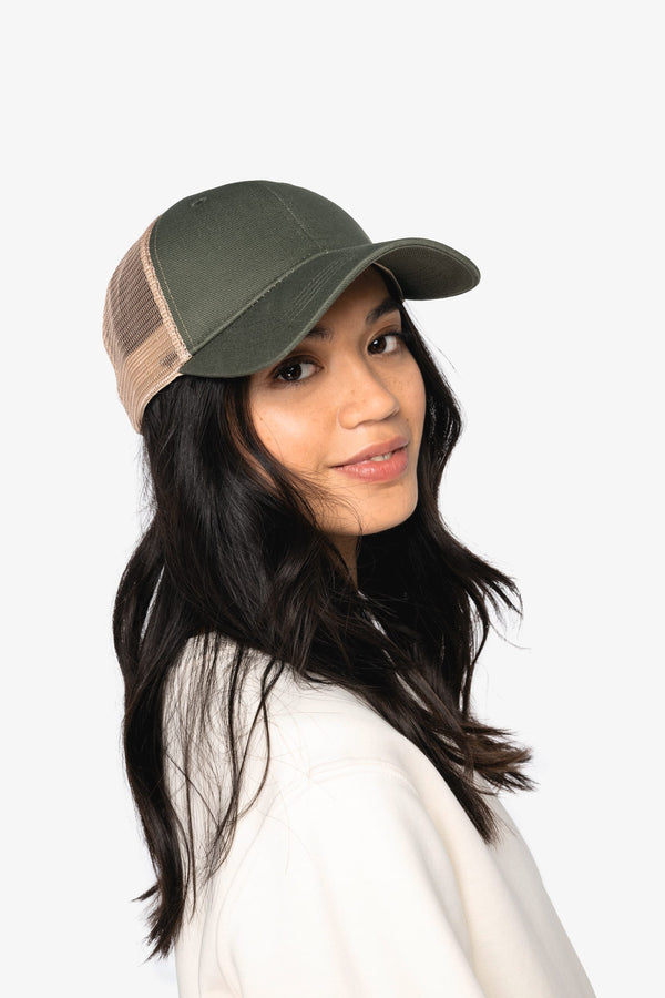 Boné Trucker Eco-Responsável 6 Painéis Unissexo-RAG-Tailors-Fardas-e-Uniformes-Vestuario-Pro