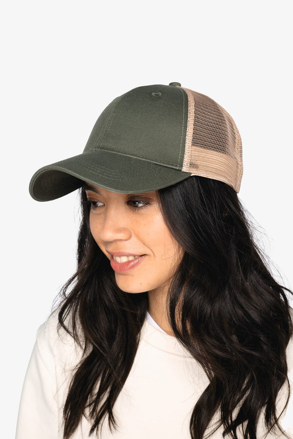 Boné Trucker Eco-Responsável 6 Painéis Unissexo-RAG-Tailors-Fardas-e-Uniformes-Vestuario-Pro