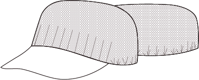 Boné com Rede Maxi (Pacote de 10 un.)-RAG-Tailors-Fardas-e-Uniformes-Vestuario-Pro