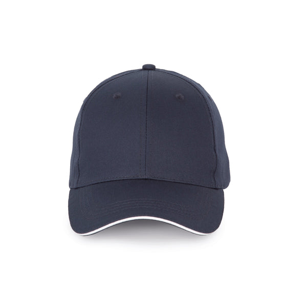 Boné com sandwich em contraste _x0013_ 6 painéis-Navy / White-One Size-RAG-Tailors-Fardas-e-Uniformes-Vestuario-Pro