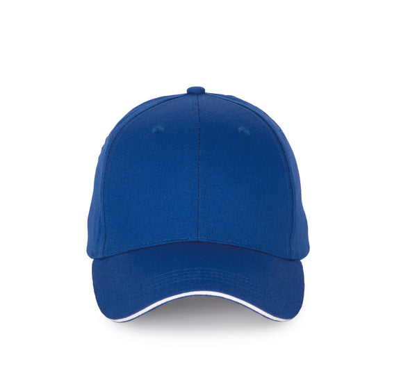 Boné com sandwich em contraste _x0013_ 6 painéis-Royal Blue / White-One Size-RAG-Tailors-Fardas-e-Uniformes-Vestuario-Pro
