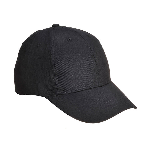Boné de basebol de seis painéis-Preto-Único-RAG-Tailors-Fardas-e-Uniformes-Vestuario-Pro