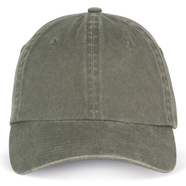 Boné eco-responsável com aspecto lavado unissexo-Washed Organic Khaki-Único-RAG-Tailors-Fardas-e-Uniformes-Vestuario-Pro