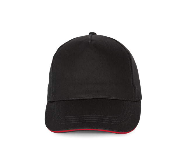 Boné sandwich - 5 painéis-Black / Red-Único-RAG-Tailors-Fardas-e-Uniformes-Vestuario-Pro