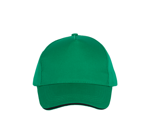 Boné sandwich - 5 painéis-Kelly Green / Black-Único-RAG-Tailors-Fardas-e-Uniformes-Vestuario-Pro