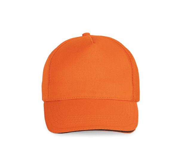 Boné sandwich - 5 painéis-Orange / Dark Grey-Único-RAG-Tailors-Fardas-e-Uniformes-Vestuario-Pro