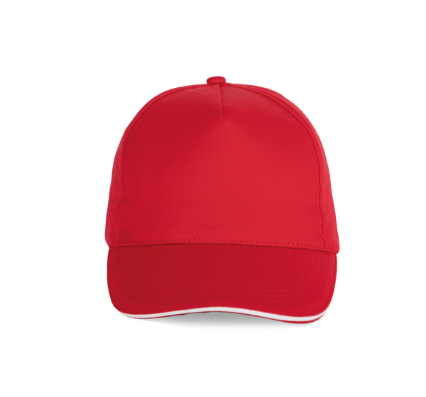 Boné sandwich - 5 painéis-Red / White-Único-RAG-Tailors-Fardas-e-Uniformes-Vestuario-Pro