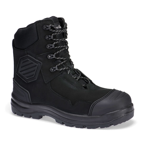 Bota com caneleira em couro composto S3S HRO FO SC HI CI AN LG SR-Preto-38-RAG-Tailors-Fardas-e-Uniformes-Vestuario-Pro