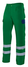 CALÇA MULTIBOLSOS COM FITAS REFLETORAS-Verde-L-RAG-Tailors-Fardas-e-Uniformes-Vestuario-Pro