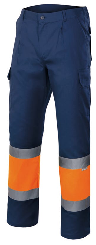 CALÇAS BICOLOR DE ALTA VISIBILIDADE-Sup Mar/Inf Nar-S-RAG-Tailors-Fardas-e-Uniformes-Vestuario-Pro