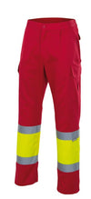 CALÇAS BICOLOR DE ALTA VISIBILIDADE-Vermelho/amarelo-S-RAG-Tailors-Fardas-e-Uniformes-Vestuario-Pro