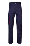 CALÇAS BICOLOR MULTIBOLSOS cor Azul Marinho-Azul Marinho/Vermelho-34-RAG-Tailors-Fardas-e-Uniformes-Vestuario-Pro