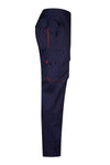 CALÇAS BICOLOR MULTIBOLSOS cor Azul Marinho-RAG-Tailors-Fardas-e-Uniformes-Vestuario-Pro