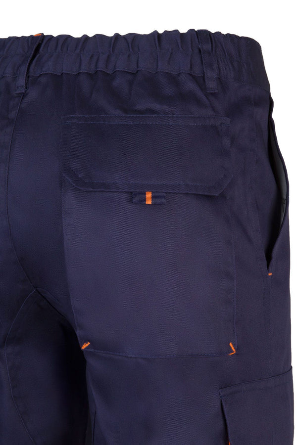 CALÇAS BICOLOR MULTIBOLSOS cor Azul Marinho-RAG-Tailors-Fardas-e-Uniformes-Vestuario-Pro