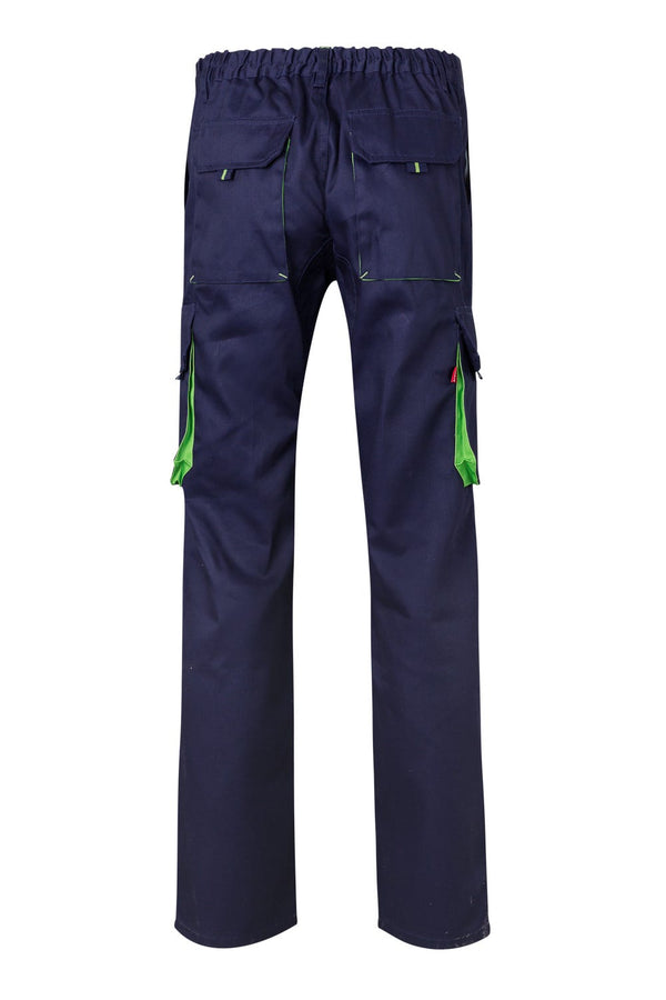 CALÇAS BICOLOR MULTIBOLSOS cor Azul Marinho-RAG-Tailors-Fardas-e-Uniformes-Vestuario-Pro