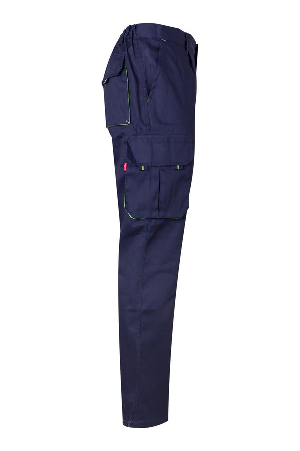 CALÇAS BICOLOR MULTIBOLSOS cor Azul Marinho-RAG-Tailors-Fardas-e-Uniformes-Vestuario-Pro