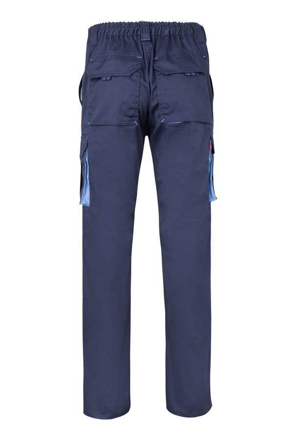 CALÇAS BICOLOR MULTIBOLSOS cor Azul Marinho-RAG-Tailors-Fardas-e-Uniformes-Vestuario-Pro