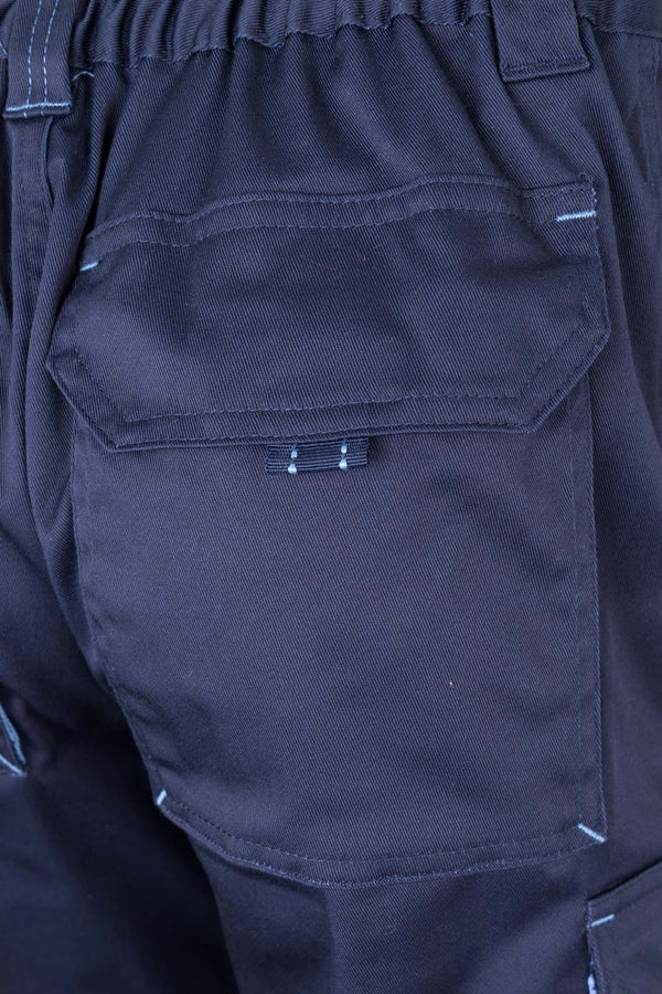 CALÇAS BICOLOR MULTIBOLSOS cor Azul Marinho-RAG-Tailors-Fardas-e-Uniformes-Vestuario-Pro