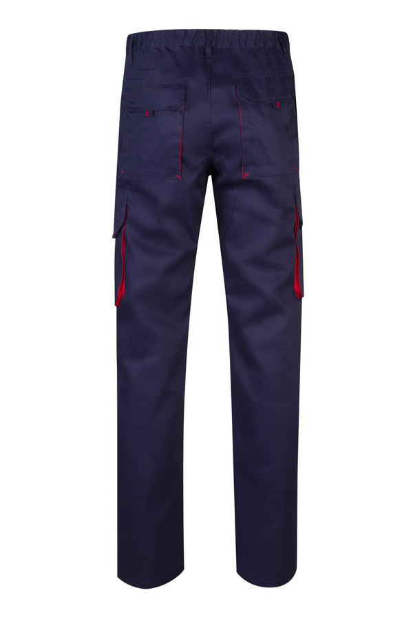 CALÇAS BICOLOR MULTIBOLSOS cor Azul Marinho-RAG-Tailors-Fardas-e-Uniformes-Vestuario-Pro