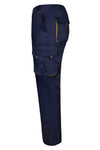 CALÇAS BICOLOR MULTIBOLSOS cor Azul Marinho-RAG-Tailors-Fardas-e-Uniformes-Vestuario-Pro