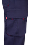 CALÇAS BICOLOR MULTIBOLSOS cor Azul Marinho-RAG-Tailors-Fardas-e-Uniformes-Vestuario-Pro