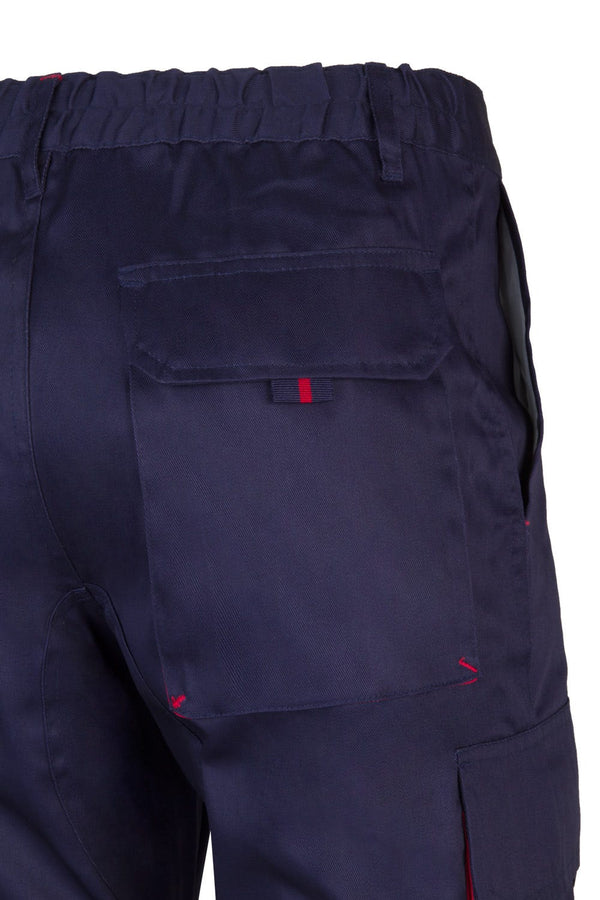 CALÇAS BICOLOR MULTIBOLSOS cor Azul Marinho-RAG-Tailors-Fardas-e-Uniformes-Vestuario-Pro