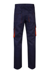 CALÇAS BICOLOR MULTIBOLSOS cor Azul Marinho-RAG-Tailors-Fardas-e-Uniformes-Vestuario-Pro