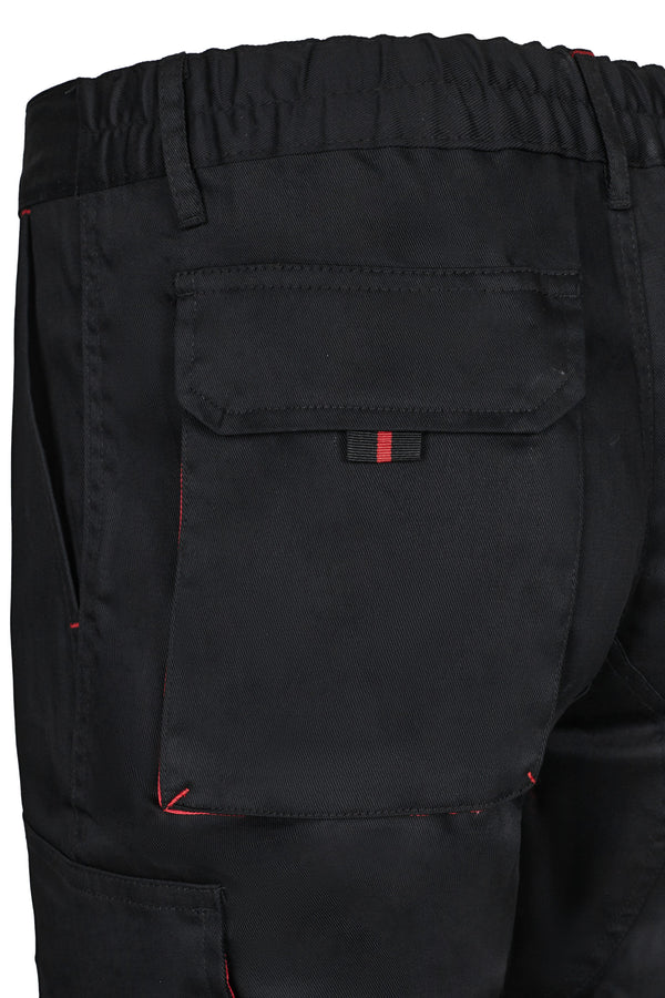 CALÇAS BICOLOR MULTIBOLSOS cor Preto-RAG-Tailors-Fardas-e-Uniformes-Vestuario-Pro