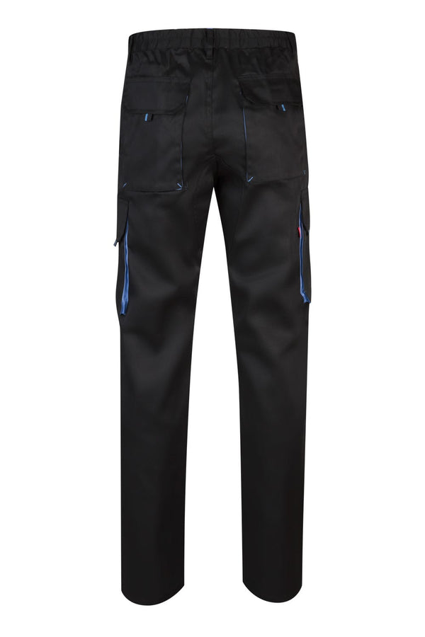 CALÇAS BICOLOR MULTIBOLSOS cor Preto-RAG-Tailors-Fardas-e-Uniformes-Vestuario-Pro