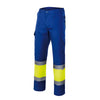 CALÇAS FORRADAS BICOLOR DE ALTA VISIBILIDADE-AZUL ROYAL/AMARELO FLUORESCENTE - 09/20-S-RAG-Tailors-Fardas-e-Uniformes-Vestuario-Pro