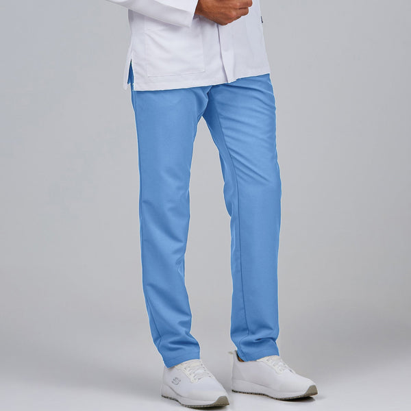 CALÇAS Microfibra C/ CORDÃO ELÁSTICO (cores 2/2)-Azul Celeste - 107-XS-RAG-Tailors-Fardas-e-Uniformes-Vestuario-Pro