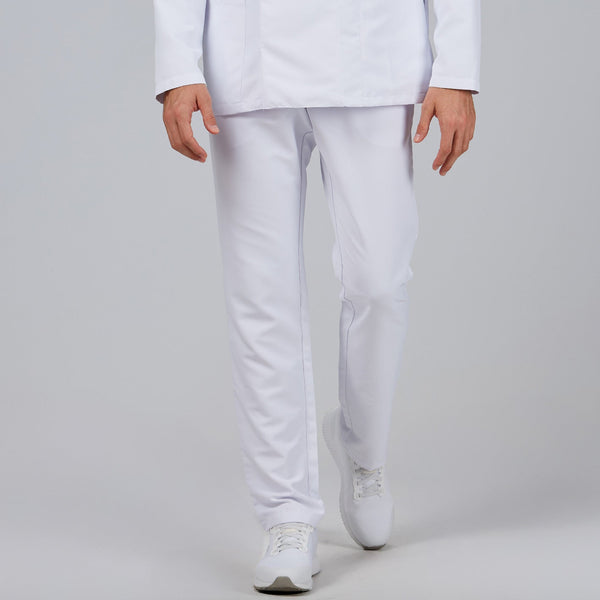CALÇAS Microfibra C/ CORDÃO ELÁSTICO (cores 2/2)-Branco - 101-XS-RAG-Tailors-Fardas-e-Uniformes-Vestuario-Pro