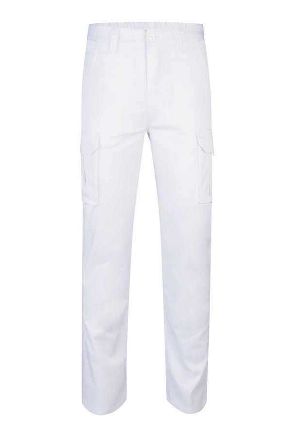 CALÇAS STRETCH MULTIBOLSOS-Branco-34-RAG-Tailors-Fardas-e-Uniformes-Vestuario-Pro
