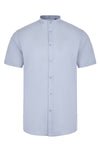 CAMISA DE HOMEM GOLA PADRE STRETCH MANGA CURTA-Azul Celeste-S-RAG-Tailors-Fardas-e-Uniformes-Vestuario-Pro