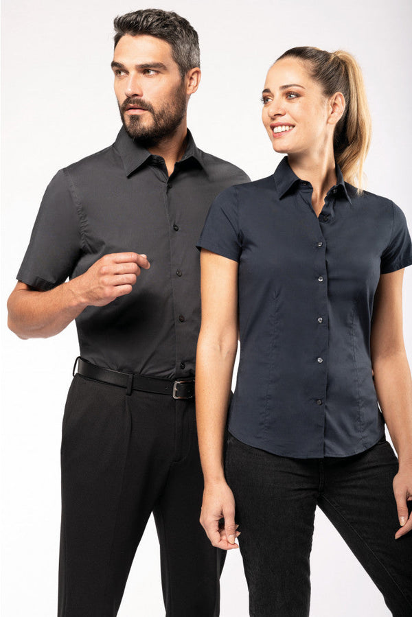 CAMISA DE MANGA CURTA COM STRETCH-RAG-Tailors-Fardas-e-Uniformes-Vestuario-Pro