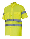 CAMISA DE MANGA CURTA DE ALTA VISIBILIDADE-Amarelo Fluor-L-RAG-Tailors-Fardas-e-Uniformes-Vestuario-Pro