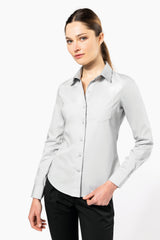 CAMICIA DA DONNA IN POPELINE MANICA LUNGA EASY CARE