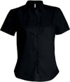 CAMISA DE SENHORA DE MANGA CURTA SUPRA – NÃO PRECISA PASSAR A FERRO-Preto-XS-RAG-Tailors-Fardas-e-Uniformes-Vestuario-Pro